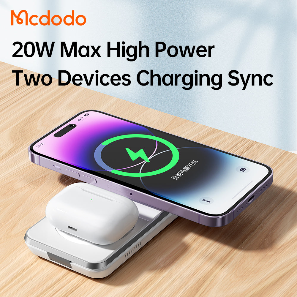 3 in 1 Magnetic Wireless Charger for iPhone and Android