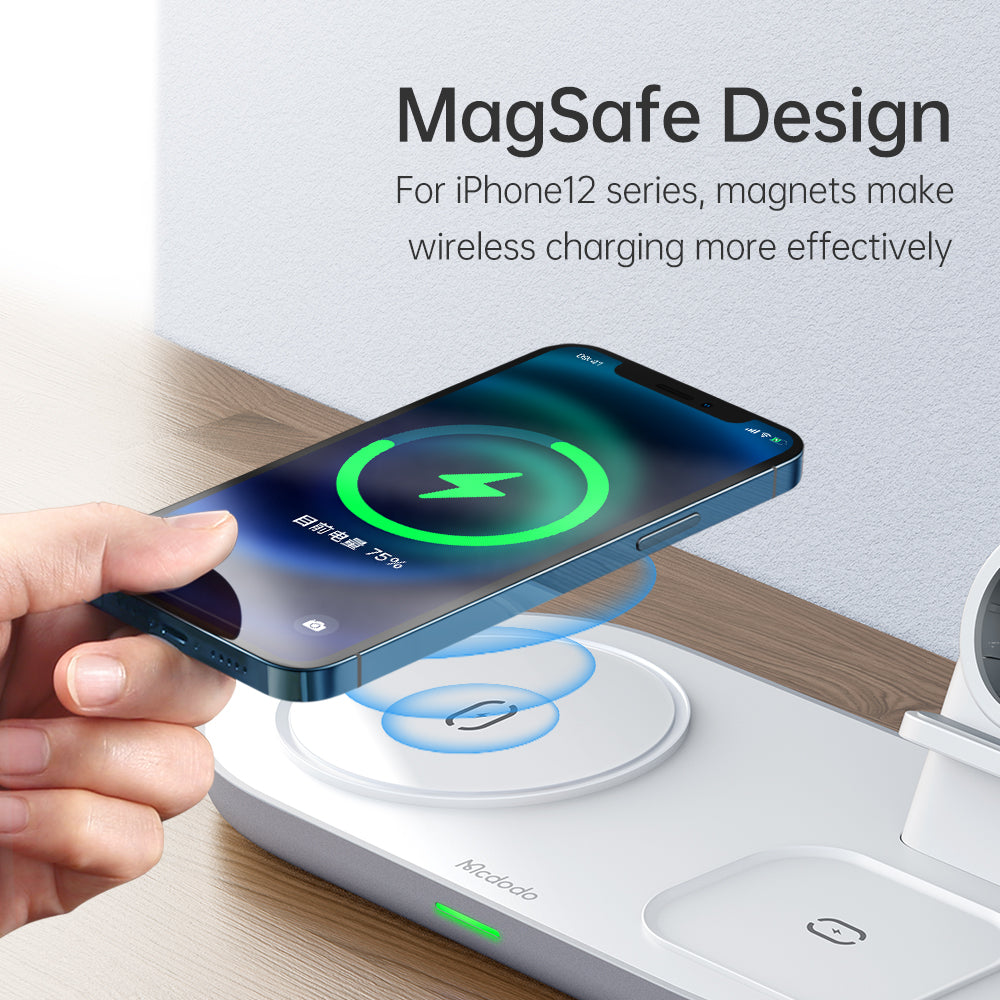 3 in 1 Magnetic Wireless Charger Pro