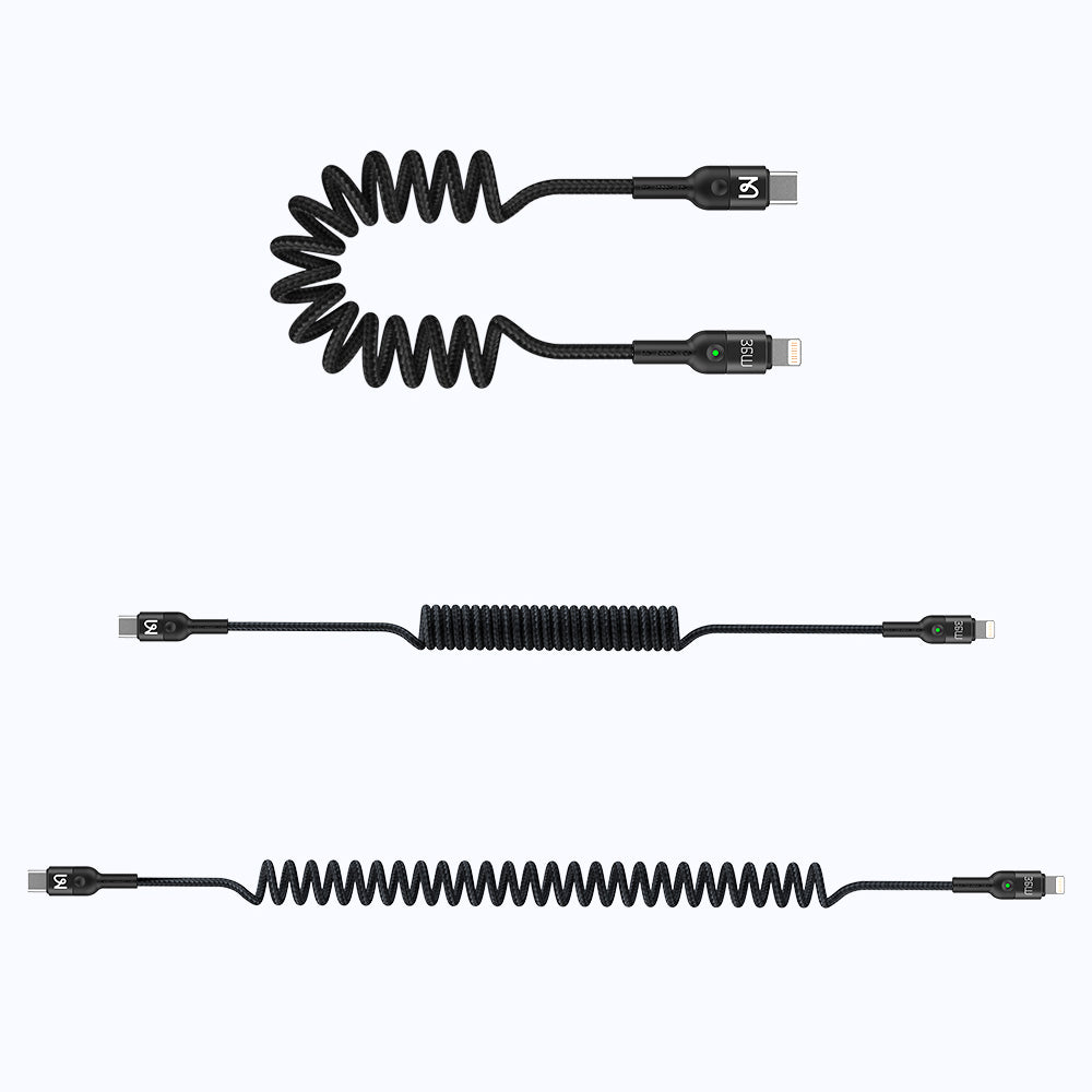 Type-C to Lightning PD Data Colied Cable