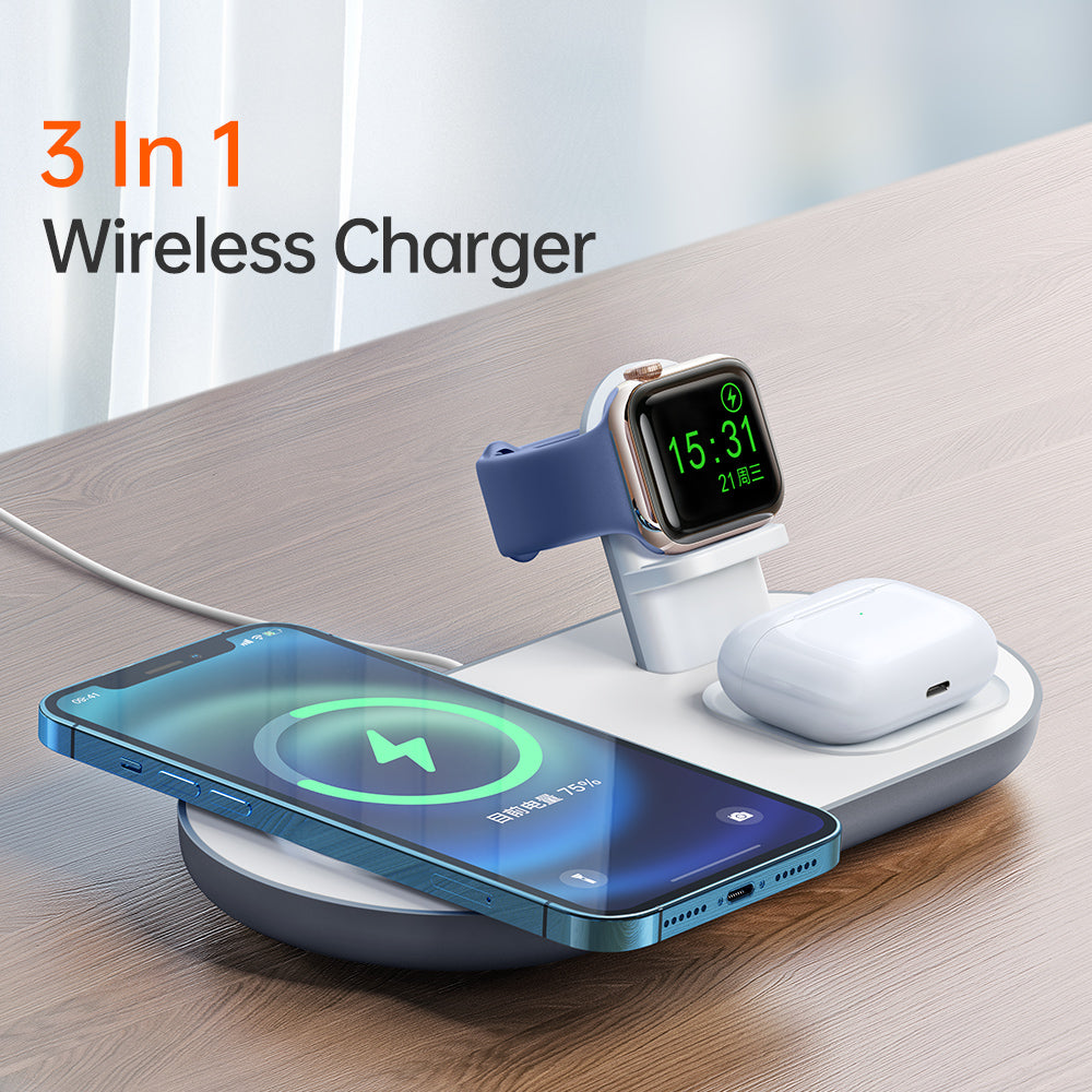 3 in 1 Magnetic Wireless Charger Pro