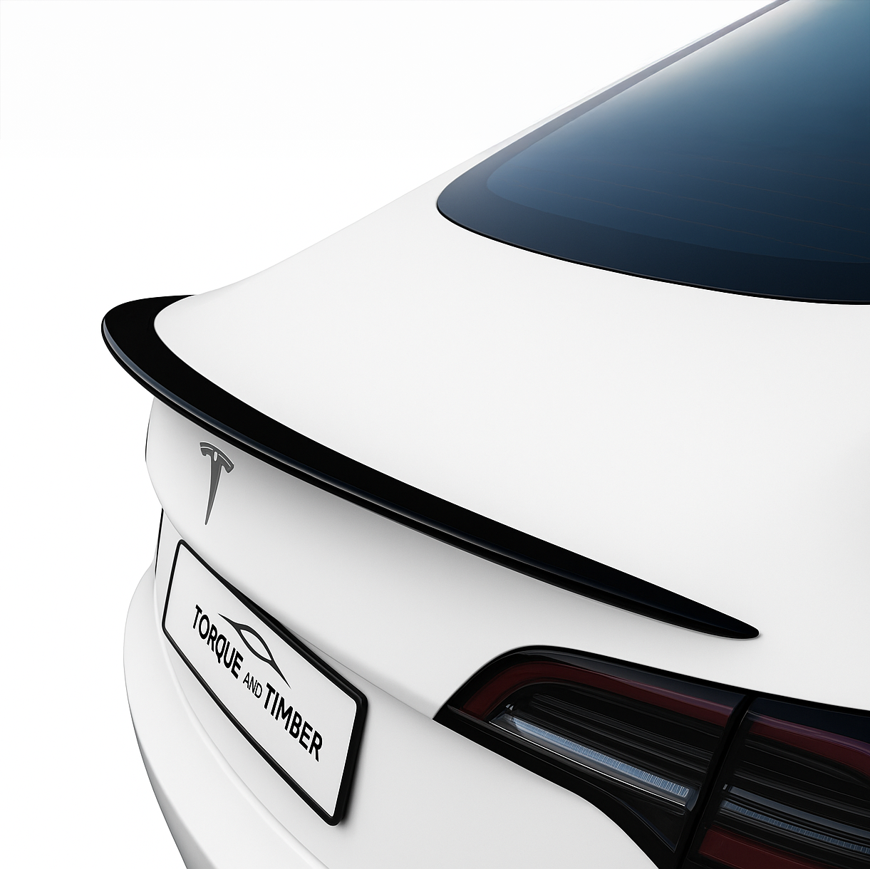 Lip Spoiler for Tesla Model 3 Factory Style Glossy Black 2017+